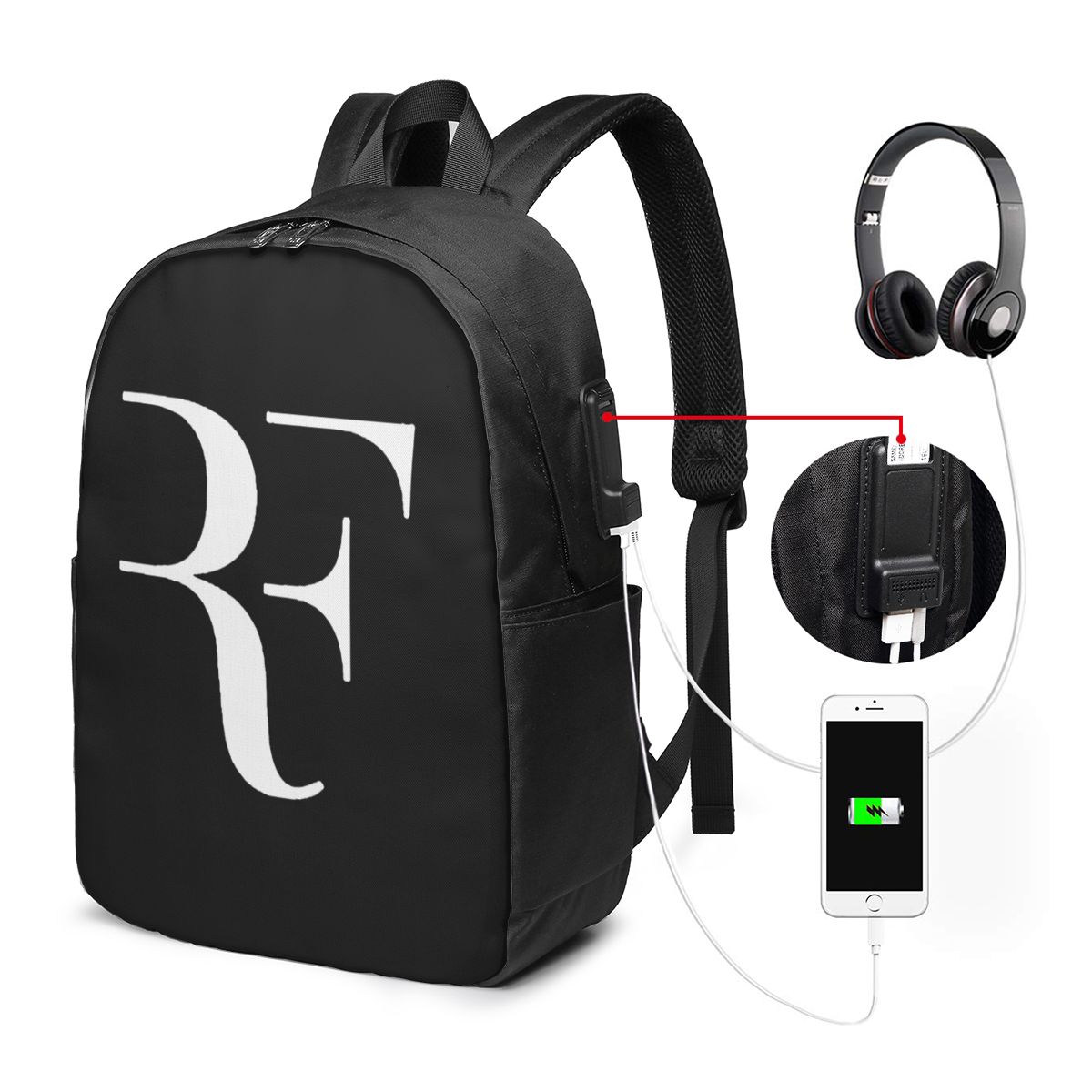 Laptop Original Accessories - Roger Federer Rugzak Reisnotebooktas Computer Student