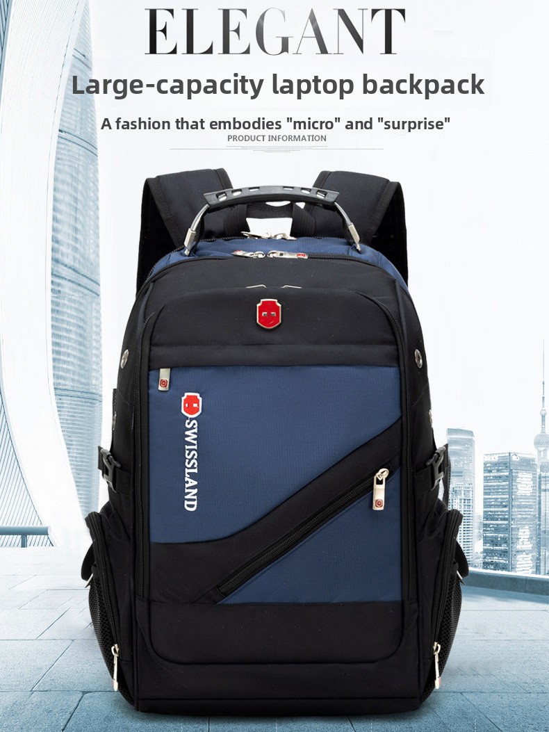 Laptop Bag - Casual reisrugzak voor heren, dubbele schoudertas,