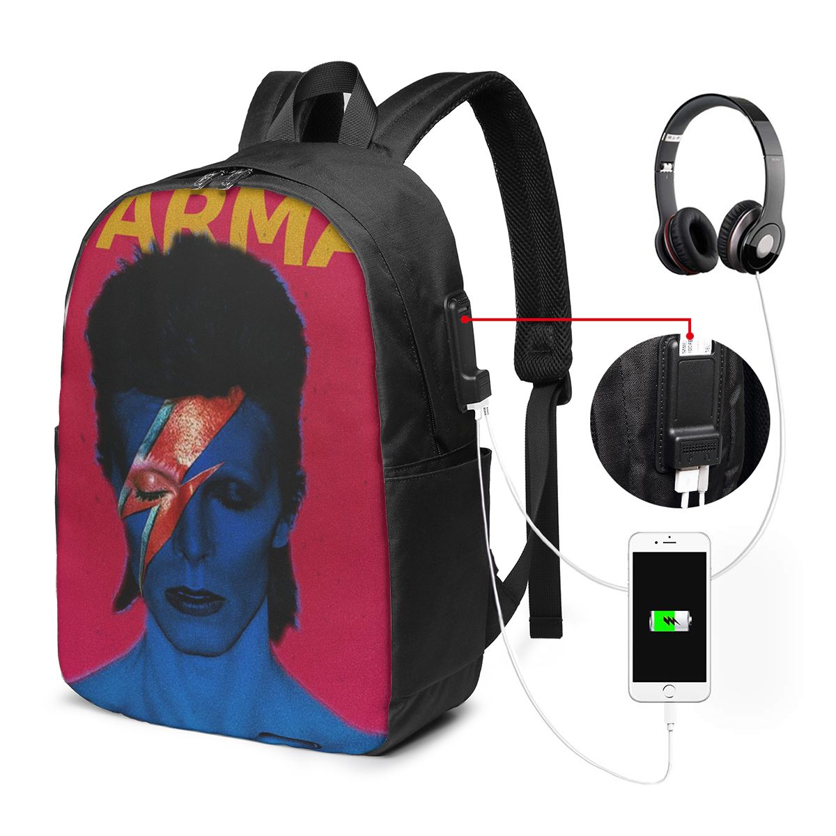 Davids Bowied Rugzak Reisnoteb - Laptop Bag recensie en prijs